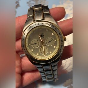 Fossil Blue BQ9042 Calender Tachometer Watch